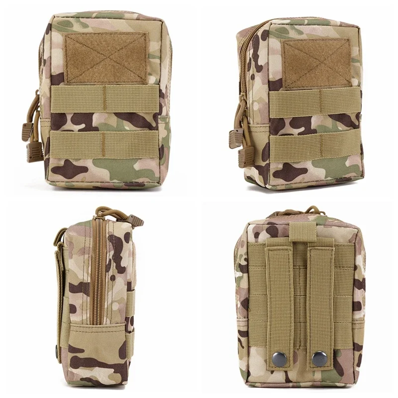Tactical Molle EDC Pouch Compact Utility Pouch 600D Organizer Tools Bags with Thigh Rig Panel Multipurpose Tool Bag Wasit Bag 5