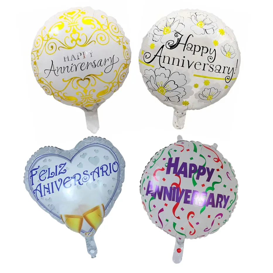 

50Pcs 18Inch Anniversary Balloons Wedding Memorial Day Air Globos Chidren's Birthday Party Baby Shower Decorations Kids Toy Gift