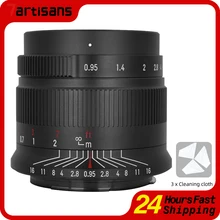 7Artisans 35mm f0.95 APS-C Large Aperture Manual Focus Portrait Camera Lens for Fuji X X-PRO3 Sony E Canon EOS M Nikon Z M43