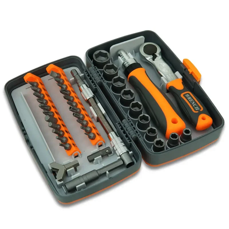 

Driver In Saving Tool Labor Ratchet Set Multi Toolbox Household 38 Hardware Screwdriver Screw Purpose 1 Combination