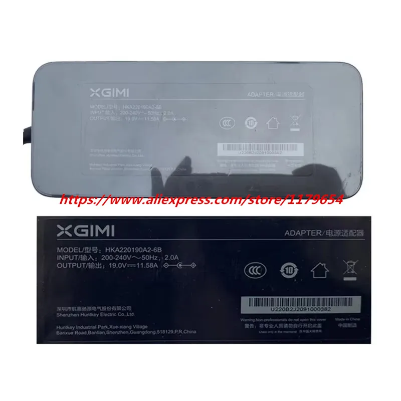 本物のacアダプター充電器HKA220190A2-6B xgimiプロジェクターh3s rs