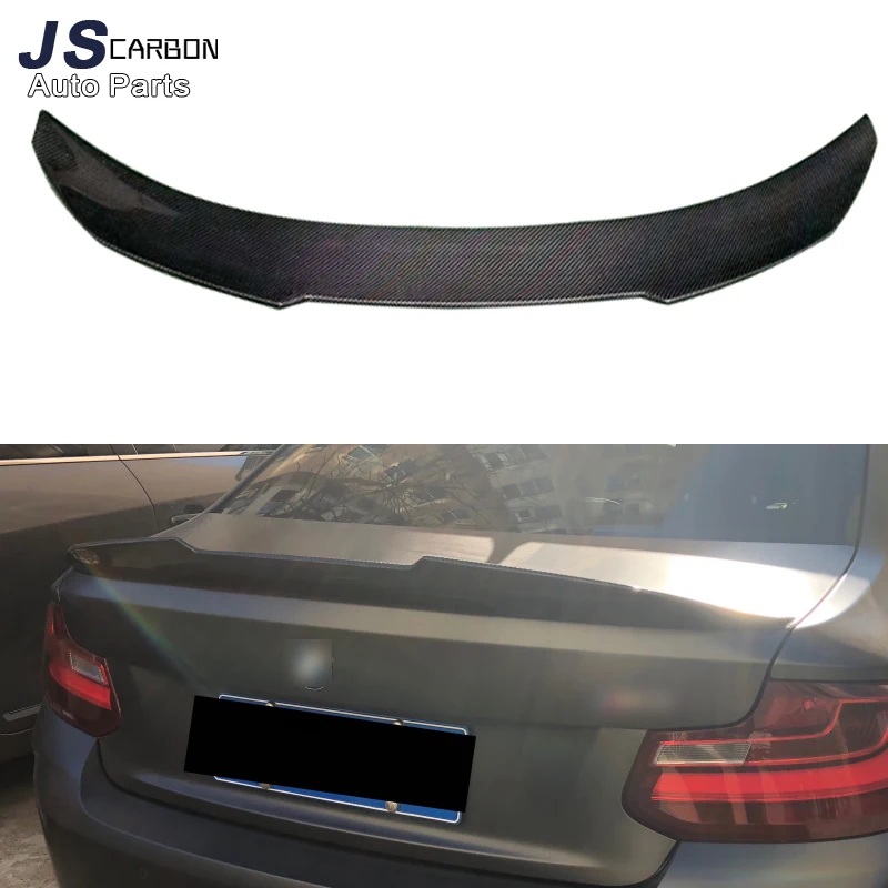 

For BMW 2 series M2 F87 M2C F22 240 PSM style Real Carbon Fiber Spoiler Car Rear Trunk Spoiler Tail fins Wing Extension Body Kit