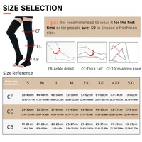 23-32mmHg Elastic Nursing Compression Stocking Unisex Medical Class 2 Pressure Stockings Sleep Feet Varicose Vein Sock 2