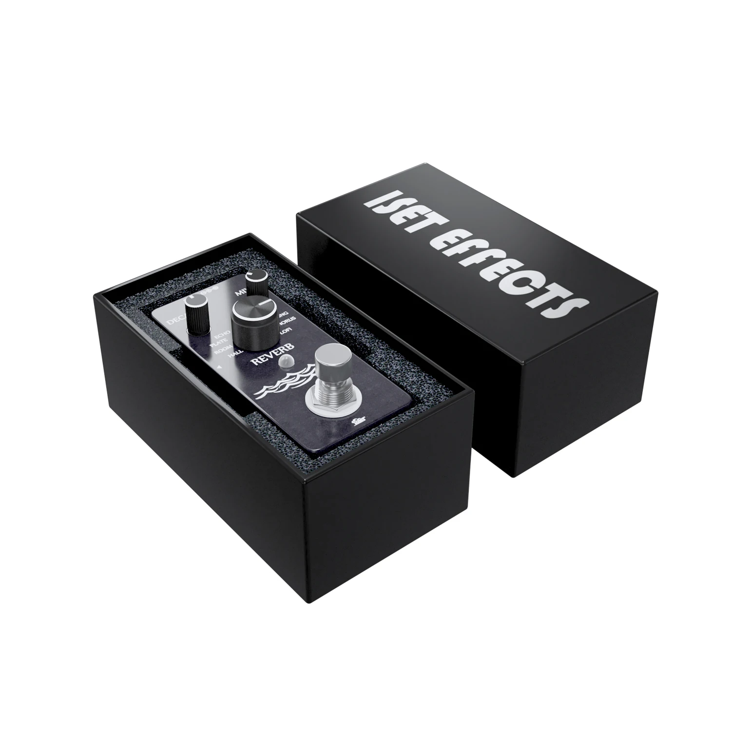 ISET RB-01 Digital Reverb Guitar Effect Pedal with 9 Modes Guitar Effect Pedal for Electric Bass True Bypass