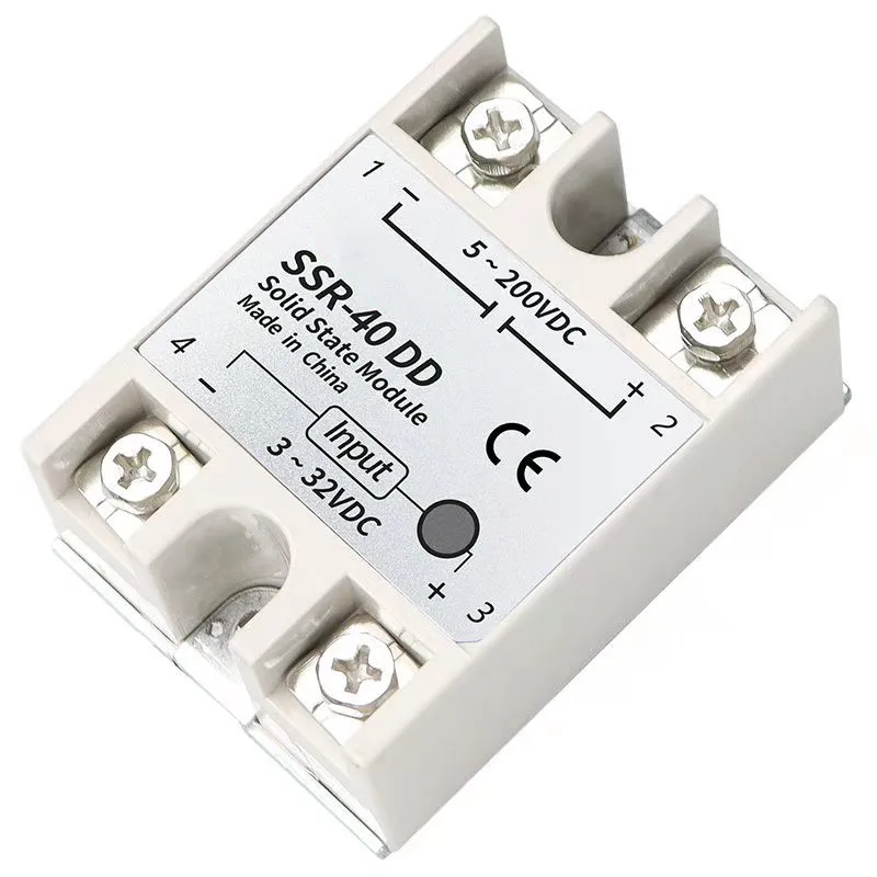 

SSR -10DD/25DD/ 40DD DC control DC SSR white shell Single phase Solid state relay without plastic cover