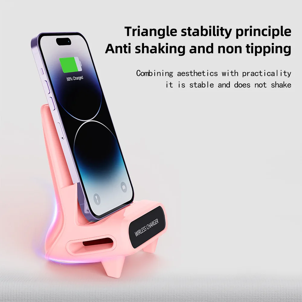 15W Wireless Fast Charging Stand with Charging Base Bracket