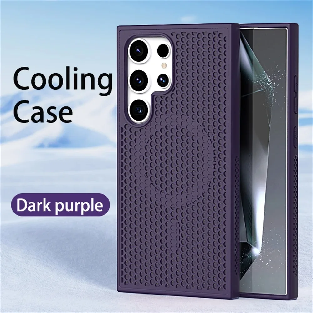 Luxury Cooling Heat Dissipation Breathable Magnetic Phone Case