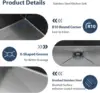Lordear 33 Inch Black Drop In Kitchen Sink - 33X19 Inch Drop In Top Mount Sink 16 Gauge Stainless Steel Single Bowl Ledge 4