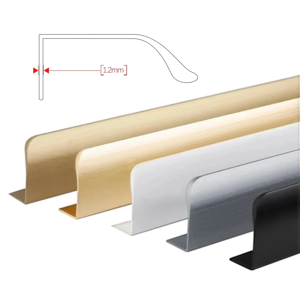 Simple Hidden Cabinet Handles Kitchen Cupboard Door Pulls Elegance Long Handles Aluminum Alloy Furniture Handle Hardware furniture handles