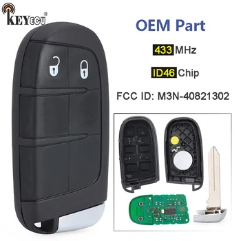 Il Chip di Keyforkess 433MHz ID46 M3N-40821302 l'oem parte la catena dell'orologio a distanza astuta del bottone 2 per Fiat 500 500L 500X 2016