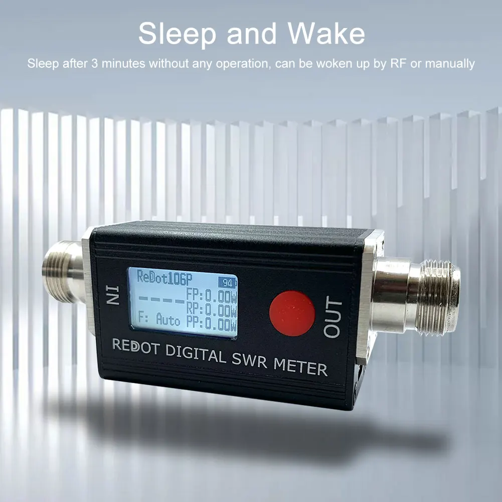 Medidor de onda estacionaria Digital RD106P, analizador de potencia SWR de 120W, relación de onda estacionaria de 80-999MHz, 1,00-99,9, compatible con Walkie Talkie DMR