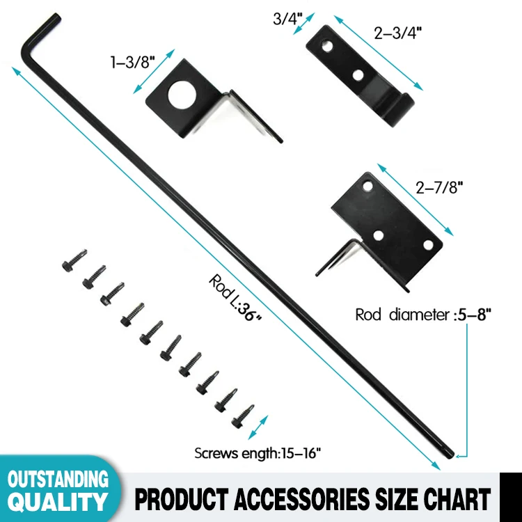 Metal Heavy Duty Fence Drop Rod New Black Pvc Coated Fencing Trellis Gates Steel Modern Drop Rod 4