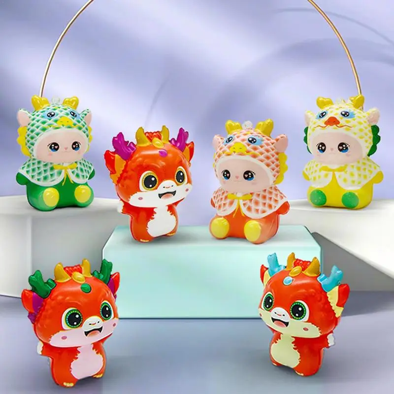 

Dragon Fun Squeeze Toy Fidget Toys Sensory Stress Balls For Stress Relief Chinese New Year Dragon Zodiac Mascot Squeeze Sensory