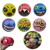 Kids Expression Soft Balls Toy Funny Sponge Stress Ball Squeeze Smiley Face Grimace PU Foam For Kids For Adults Sports Toy Ball 1