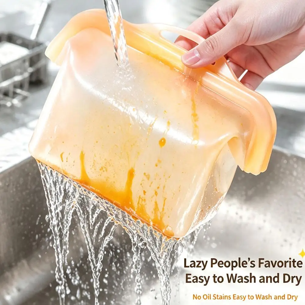 Wide Opening Reusable Silicone Food Storage Bag