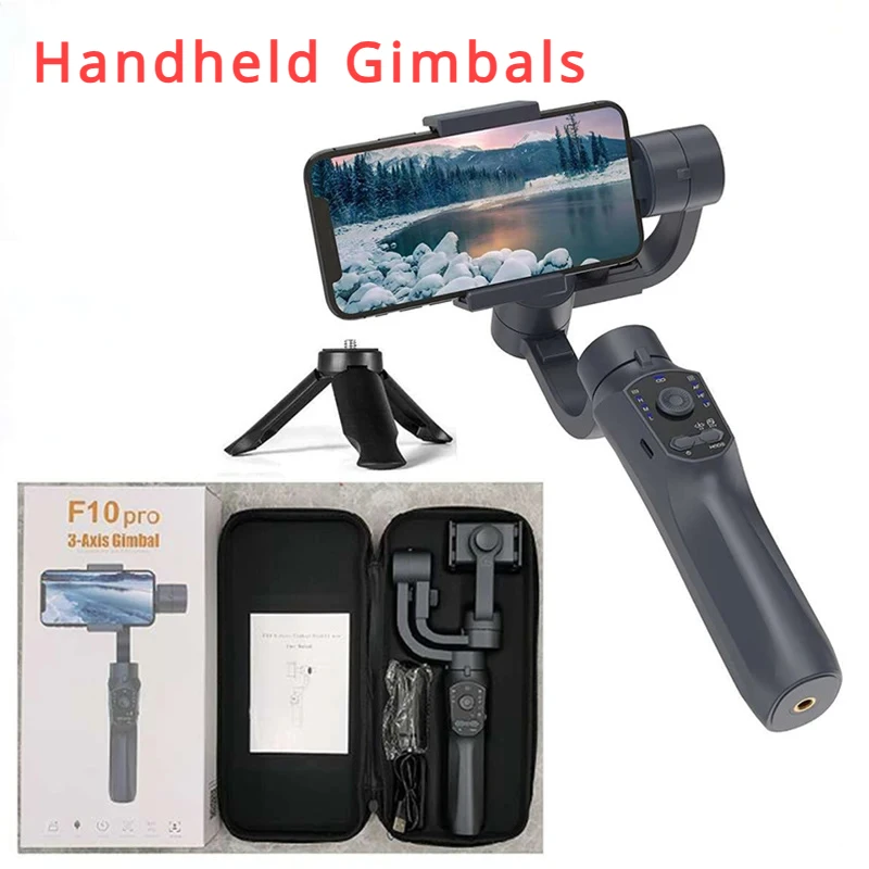 F10Pro 3-Axis Gimbal Smartphone Palmare Gimbal Cellulare Video Record Stabilizzatore Vlog Per Iphone Xiaomi Huawei Samsung
