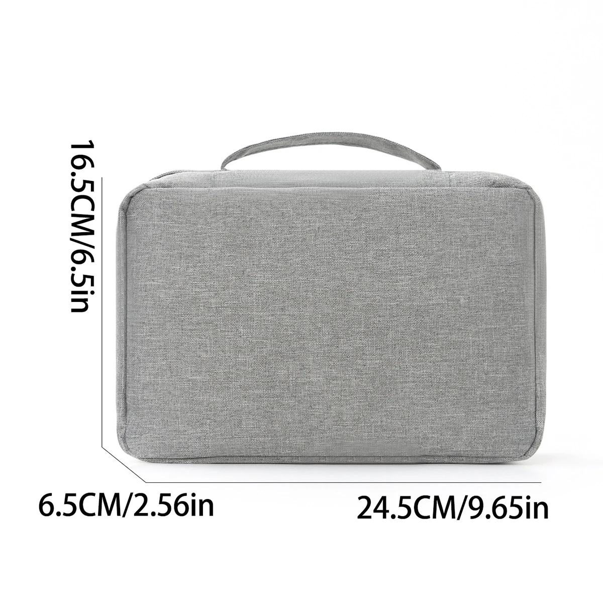 Three-fold dry-wet separation portable large-capacity toiletry and makeup bag that can be hung in multiple colors