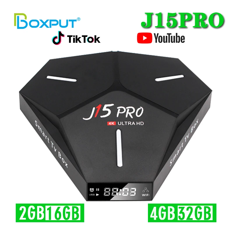 J15 Pro RockChip3328 Android 9 0 BT 2 4G/5G WIF 4K медиаплеер с поддержкой iptv Netflix Google Remote OTT Smart android tv box |