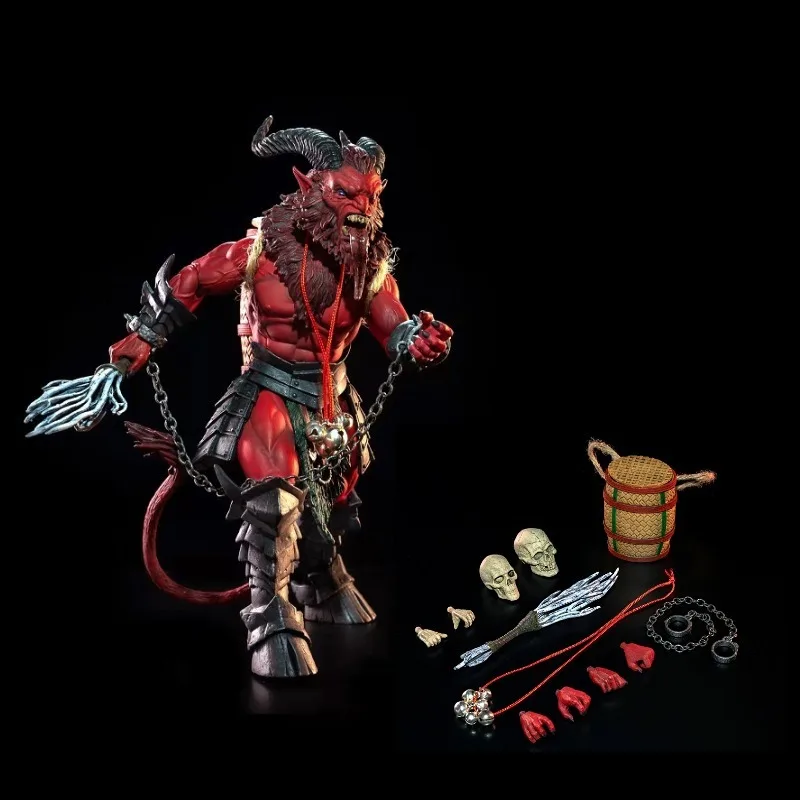 

Four Knights Series Dark Legends Monster Anti Christmas Red Sheep Devil Campos Action Figure Model Toys Hobbies Collection