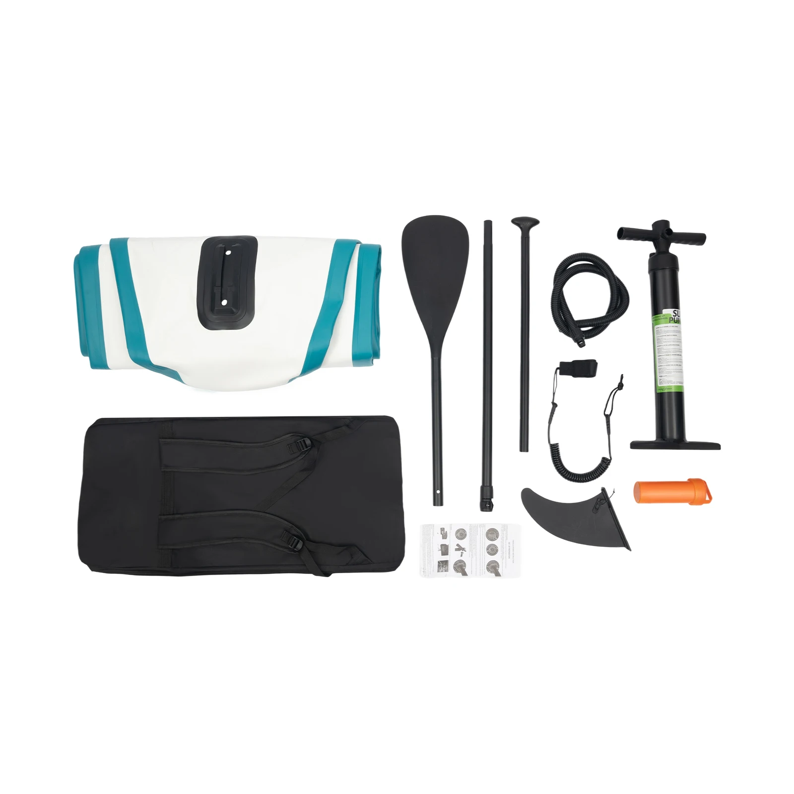 3,2 m langes Paddelbrett, Stand-Up-Surfbrett-Paddel-Set, aufblasbares Paddelbrett zum Surfen von Seen, Flüsse und Meere – Detail 9