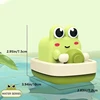 Frog Bath Toy with Clockwork for Kids, Wind-Up Swimming Pool Bathtub Baby Bath Toy, Birthday Gift for Toddlers Kids Infants 5