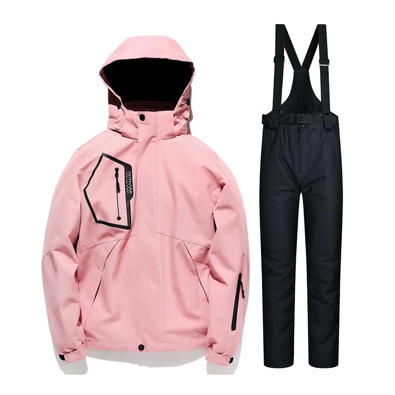 SkiSuitWomenWinter3In1WaterproofSnowboardJacketsandBibs