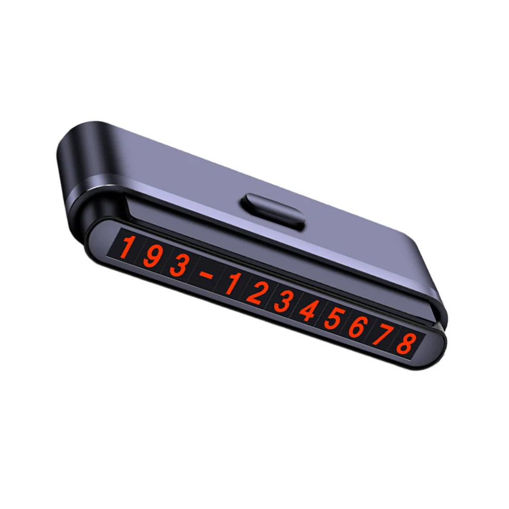 

Car Phone Number Tag Board Car DIY Luminous Temporary Parking Moving Car Hidden Phone Number Plate