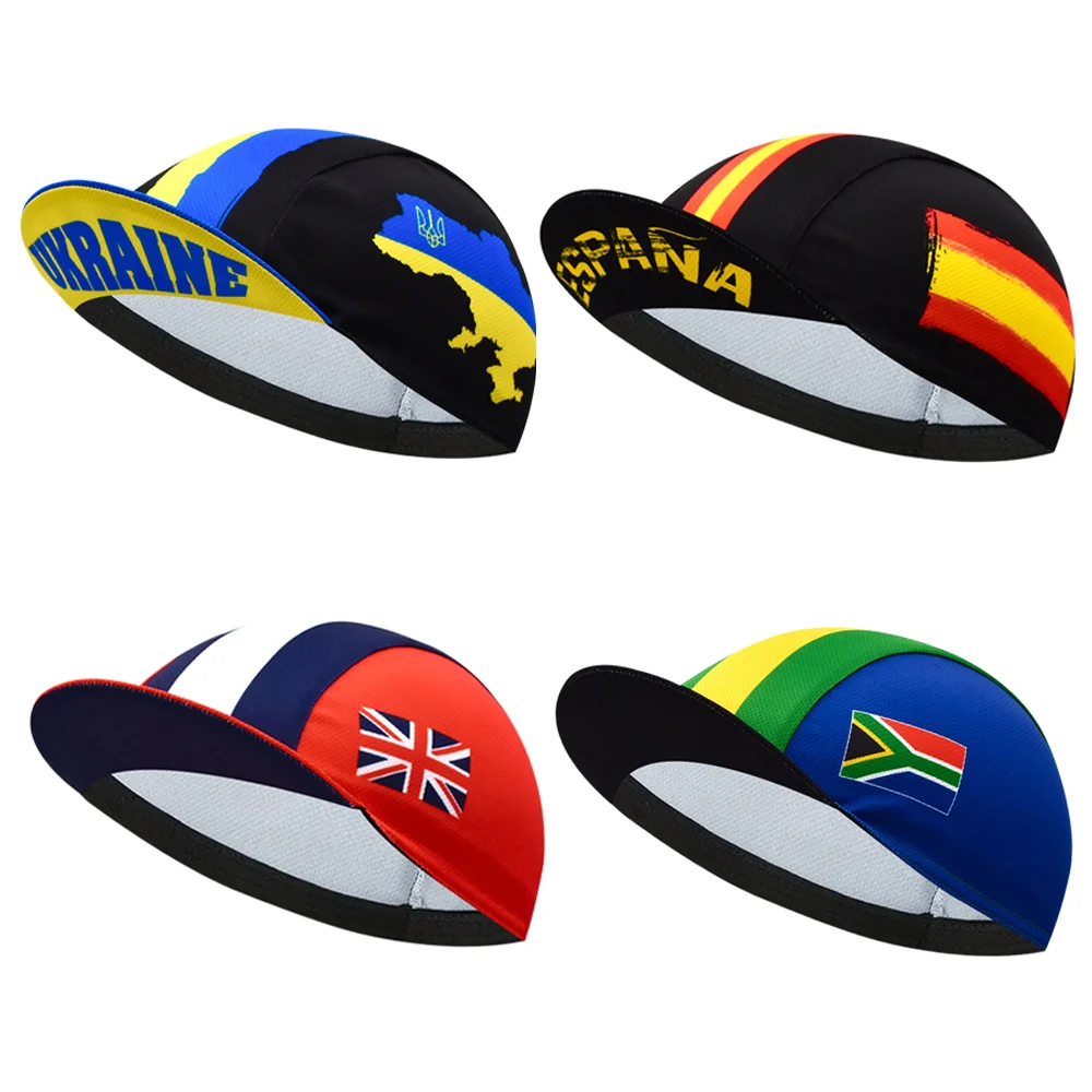 Multi Styles Uk Ukraine Espana Spain South Africa New CLassical Cycling Cap Breathable Unisex Gorra Ciclismo JIASHUO