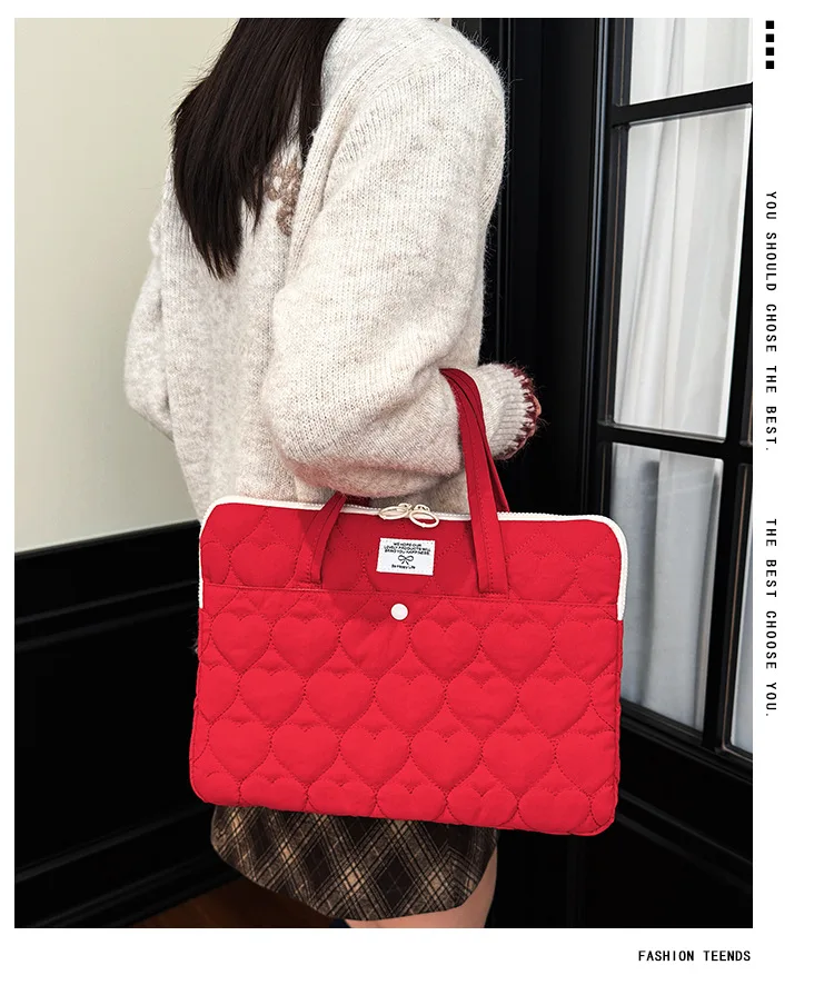 Laptop Cover Handle Style Laptop Sleeve Portable Computer Handbag Simple Lightweight Laptop Bags Portable protection case - 3