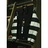 BOB DONG Black White Stripes 507XX Canvas Jacket Vintage Rugged Style Biker Coat Men 2