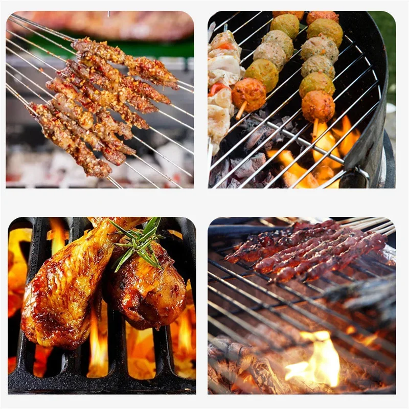 Safe Grill Brush BBQ Rack Scraper BBQ Rack Cleaning Tool Stainless Steel Rust Bristle Bristles Barbecue Cleaner Accessories