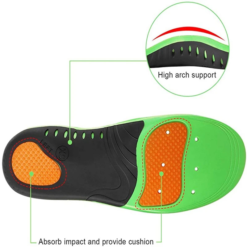 High Arch Support Insoles Orthopedic Shoes Sole for Feet Arch Pad Relieve Plantar Fasciitis Pain Flat Foot Sports Shoes Insert shoe insoles,orthopedic insoles