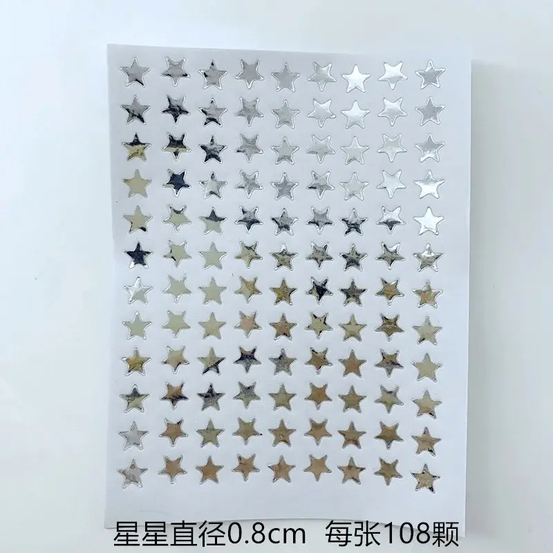 10 Sheets/Pack Silver Five Pointed Star Stickers Encourage and Reward Stickers for Primary School Students Pray Stickers - Image 11