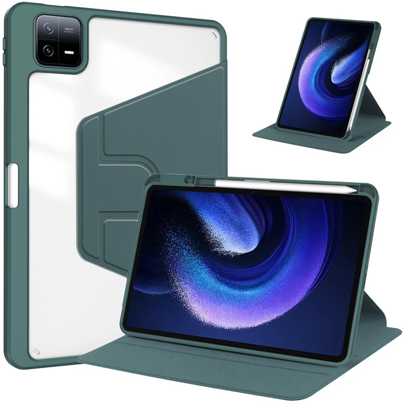 360° Rotating Tablet Case with Pencil Holder