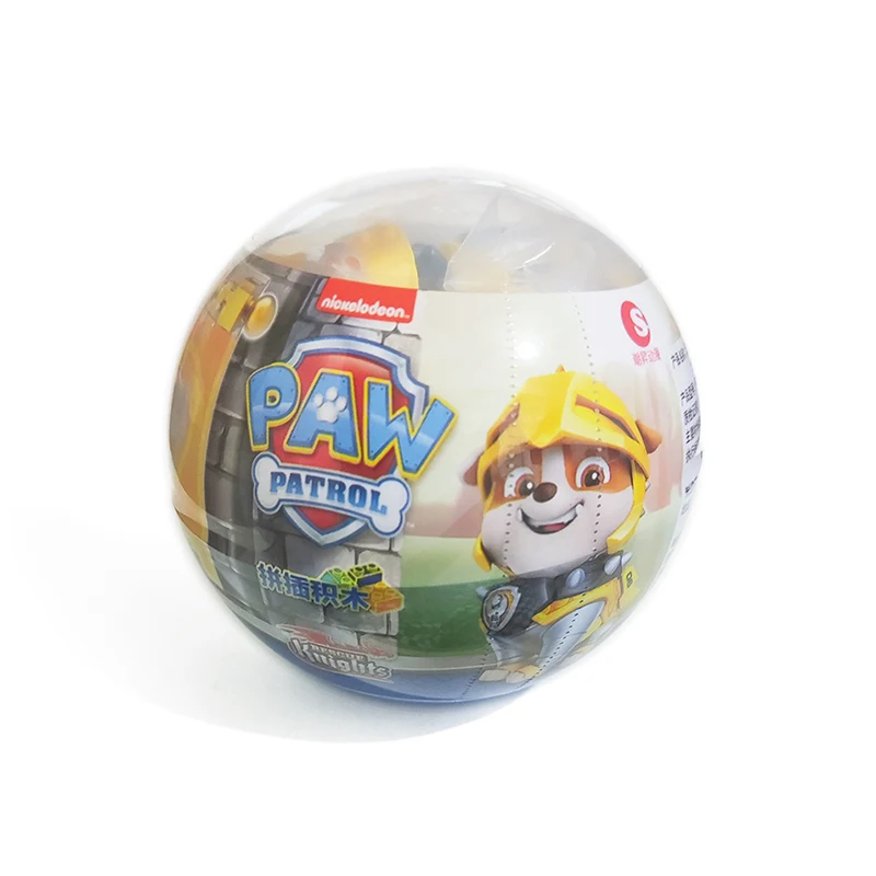 Paw Patrol Capsule Toys Building Blocks Banner Gacha Assembling Anime Figure Rescue Knights Rubble Chase Skye Marshall Kids Gift building blocks toys paw patrol action figure toys