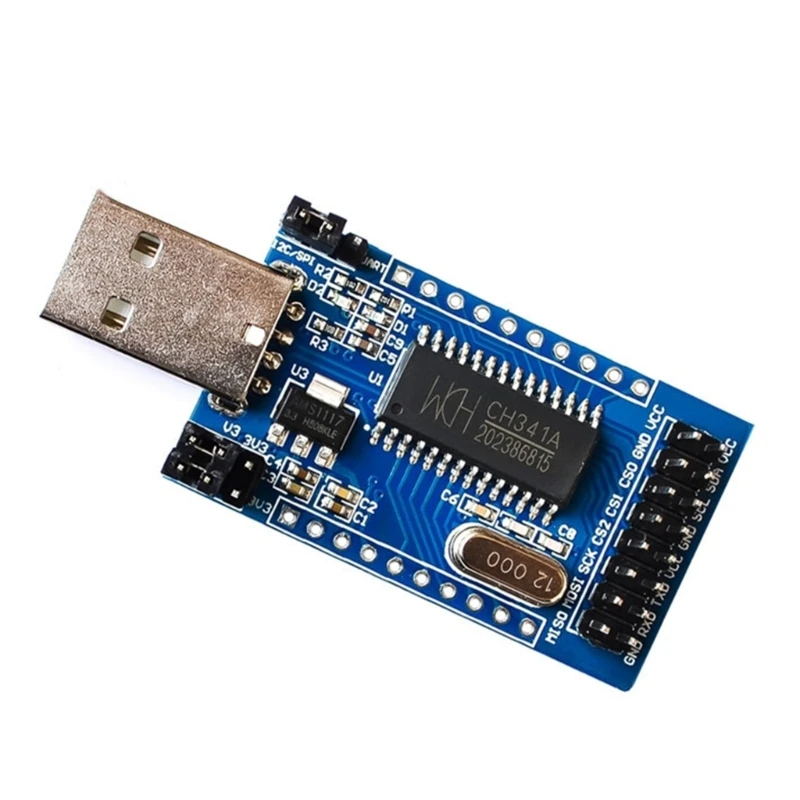 CH341A USB to UART IIC ISP EPP Adapter EPP Parallel Converter Modules 1pcs usb to uart ch341 module spi ttl isp parallel converter single chip microcomputer serial port downloader