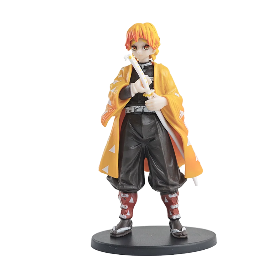 Figurines Anime Demon Slayer (Kimetsu No Yaiba) - Lot De 2, Agatsuma Zen'itsu Et Kamado Nezuko - PVC, 10 Cm - Décoration Ou Collection