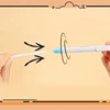 KHINSUN Press Retractable Pencil Eraser Correction Stationery Pen Style Pencil Rubber for Kids Writing School Supplies Erasers 5