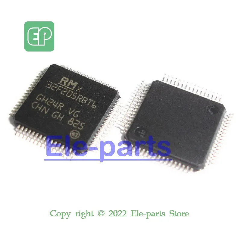 

5 PCS STM32F205RBT6 LQFP-64 MCU 32-bit ARM Cortex M3 RISC 128KB Flash 2.5V/3.3V 64-Pin LQFP,Chip IC