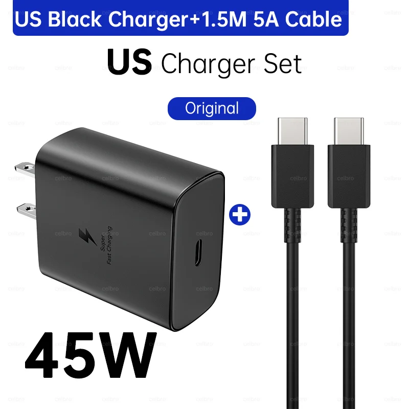 Super Fast 45W USB-C Charger with 2M Cable