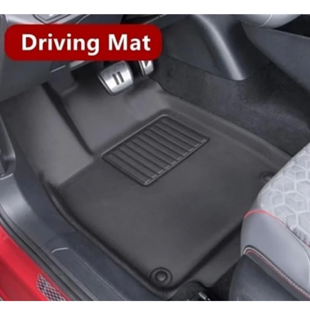XPE Floor Mats All Weather Waterproof Dustproof Protection Set Floor Liner Foot Pads Accessories For Volkswagen ID.4