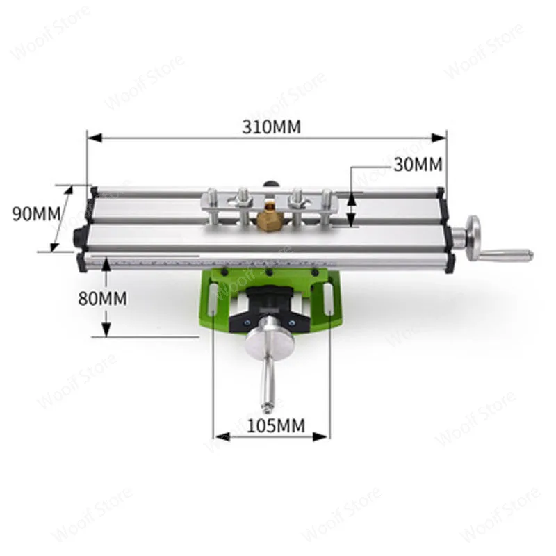 functional Worktable Bench Vise Fixture Milling Drill Table X and Y-axis Adjustment Coordinate Table For Mini