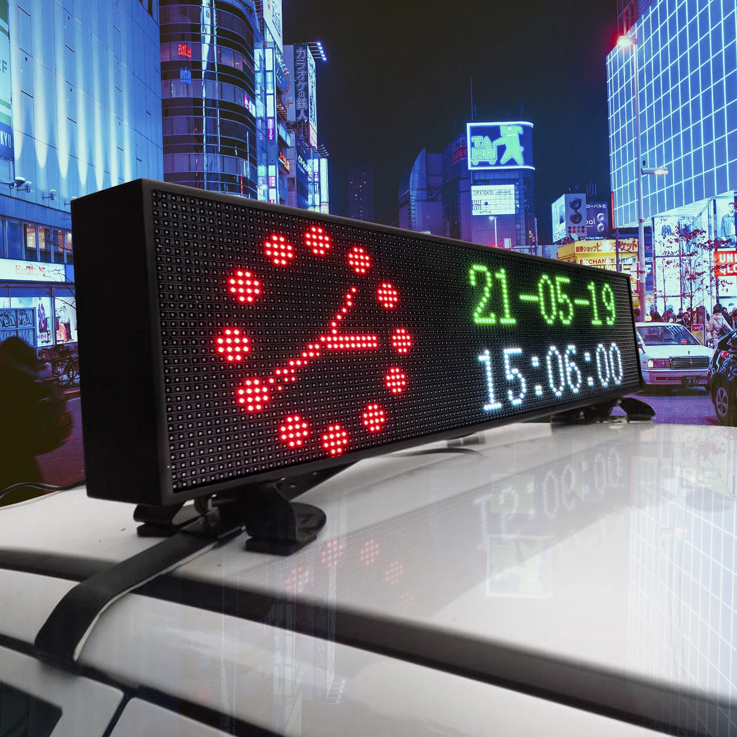 СВЕТОДИОДНЫЙ Автомобильный верхний знак супер яркий наружный ...