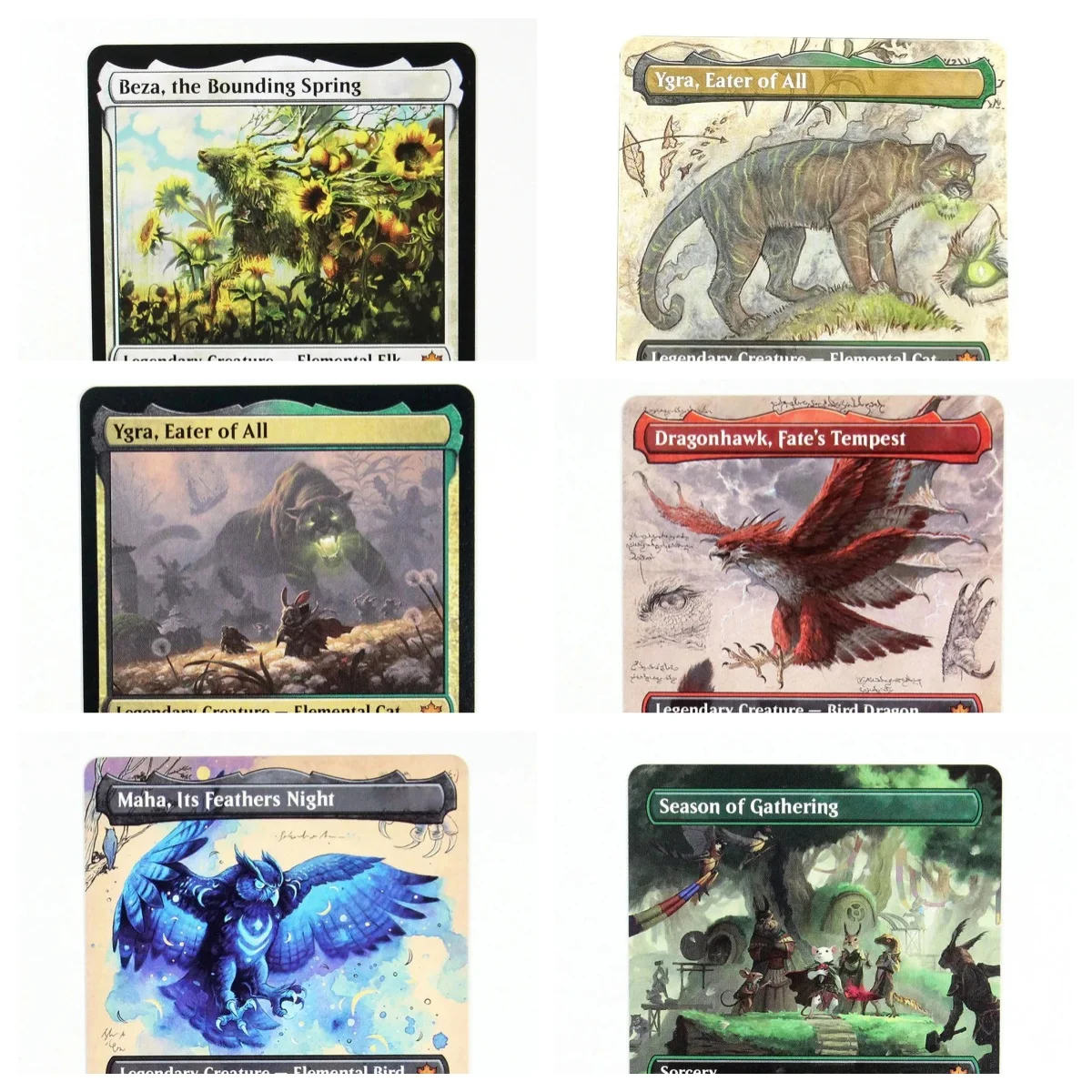 BLB[Lumra Mockingbird] Foil/Holo TCG Magical Proxy Black Top Quality Proxy Playing Cards Gathering Board Game Deck Trading Cards