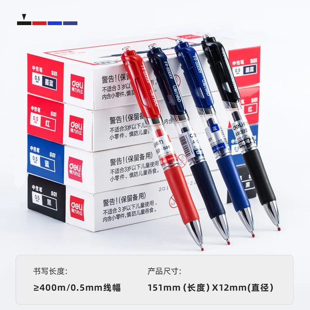 Set di penne Gel di grande capacità penne di cancelleria per scrivere 0.5mm  penna a