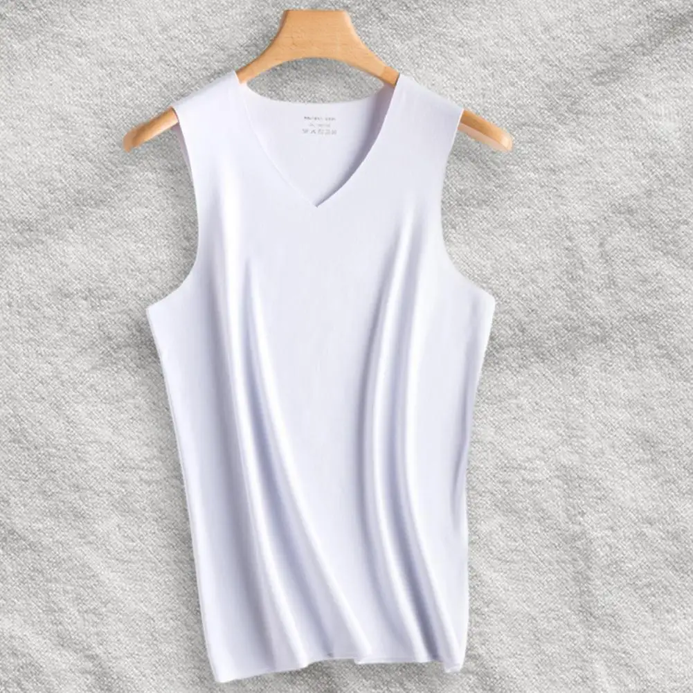 

Cozy Fleece Vest Seamless Tailoring Vest Winter Men's Seamless Slim Velvet Padded Thermal Vest Stay Warm with Thermo for Cold