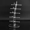 Acrylic Eyeglass Holder 5-tier Optical Glasses Organizer Stand Boat Arc Design Eyewear Holder Display Ski Goggles display stand 2