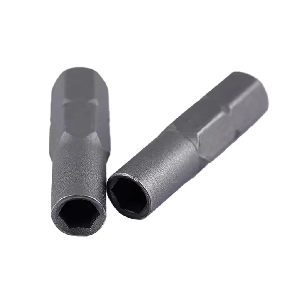 Premium 2PCS 1/4" 6.35mm Hex Shank to 4mm Hex Bit Adapter - High-Precision Converter for Precision Hex Socket Screws