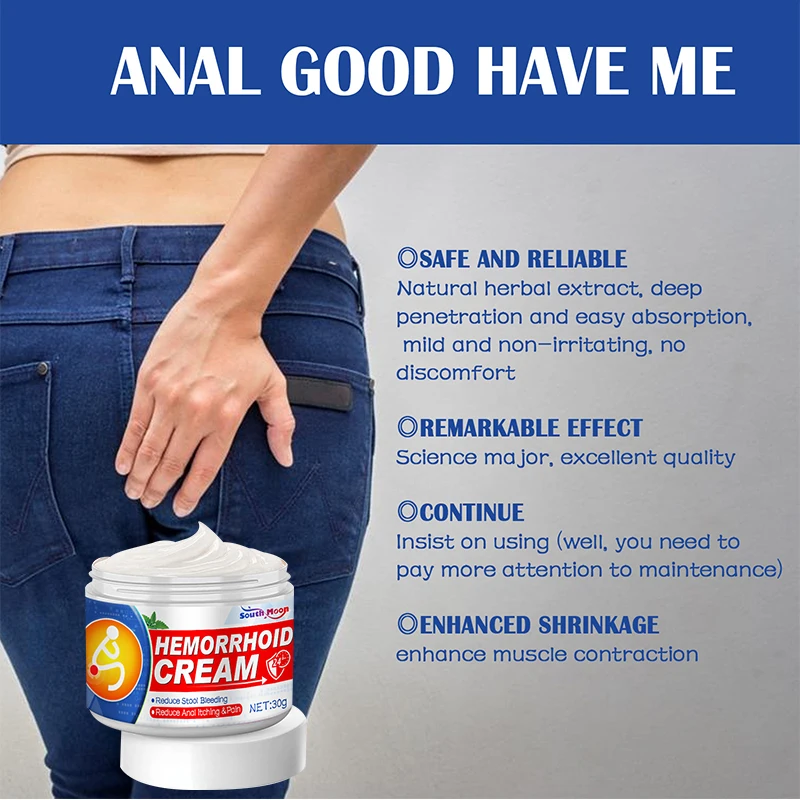 30g Hemorrhoids Removal Treatment Ointment Herbal Medicine Cream Internal Hemorrhoids Piles External Anal Fissure Health Care Hemorrhoids Treatment Cream
