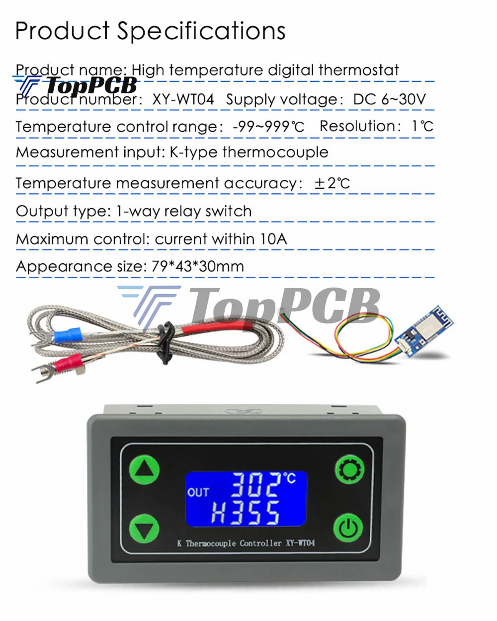 St10 Termostato Wifi Remoto Modulo Regolatore Di Temperatura Dc 6-30V 10A Termostato Regolatore Riscaldamento Controllo Di Raffreddamento Con Sensore